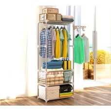 Напольная вешалка для хранения одежды и обуви New Boxy Coat Rack ∙ Открытый сборной шкаф-органайзер для вещей на 4 полки