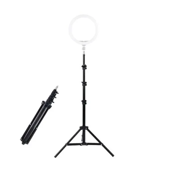 Напольный штатив тринога для кольцевой лампы · Стойка тринога для видеокамеры, фотоаппарата 2.1м · Stand for Ring light