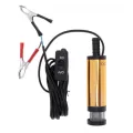 Насос для перекачки дизельного топлива / соляры электрический погружной с крокодилами Fuel Diesel Pump 12V, 12 л/мин