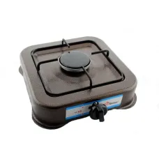 Настольная газовая плита Domotec MS 6601 Таганок на 1 конфорку Серая