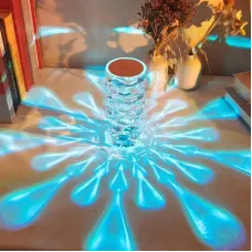 Настольная лампа - ночник Алмаз Crystal Lamp Diamond RGB · Хрустальный атмосферный светильник на аккумуляторе, 16 цветов