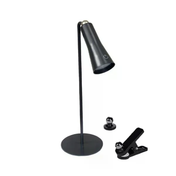 Настольная LED-лампа BL-T-007 7 Вт черная • Аккумуляторный светильник BL-T-007 20 LED 1200 мАч с 3 температурами света, сенсорным управлением и Type-C