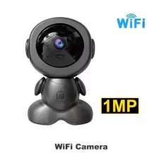 Настольная поворотная IP WiFi камера Q1 • Беспроводная камера видеонаблюдения с ночным видением, микрофоном и записью на карту памяти