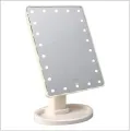 Настільне дзеркало для макіяжу з LED підсвіткою • Косметичне світлодіодне дзеркало для макіяжу та догляду за обличчям настільне
