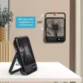 Настольный аккумуляторный вентилятор с цифровым дисплеем и USB-зарядкой • Портативный мини вентилятор для дома, офиса, учебы и поездок