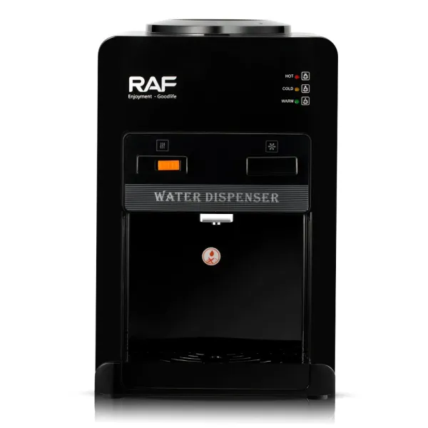 Настольный кулер для воды RAF R.11001 1000 Вт • Диспенсер с горячей и холодной водой, электронным охлаждением и верхней загрузкой бутыли