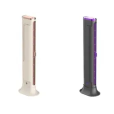 Настольный вентилятор F3 Tower Fan аккумуляторный • Портативный башенный вентилятор F3 Tower Fan с 3 скоростями, автоповоротом и USB-зарядкой