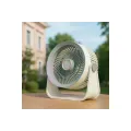 Настольный вентилятор S35 DT-1202 с аккумулятором • Портативный USB-вентилятор S35 DT-1202 с 5 скоростями, подсветкой и ароматизатором