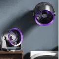 Настольный вентилятор S35 DT-1202 с аккумулятором • Портативный USB-вентилятор S35 DT-1202 с 5 скоростями, подсветкой и ароматизатором