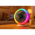 Настольный вентилятор с подсветкой Mini fan VU-04 • Мини-вентилятор с батареей 1200 мАч LED подсветкой и 3 режимами обдува