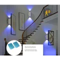 Настінна LED-лампа NS-01 • Світлодіодний світильник NS-01 RGB з датчиком руху та пультом керування