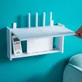 Настенная полка для роутера Смайл · Настенный короб - стеллаж для хранения маршрутизатора без сверления