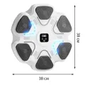 Настенный боксерский тренажер • Музыкальная боксерская мишень-тренажер с подсветкой 38 см