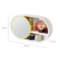 Настенный органайзер для косметики подвесной · Полка для ванной комнаты с подвижным зеркалом W-30