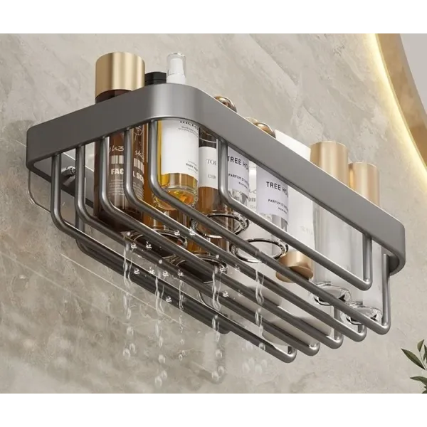 Настенный универсальный органайзер Storage Sherif · Металлическая полка для ванной комнаты