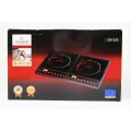 Настольная электрическая индукционная плита Crownberg Cb-1329 двухконфорочная с таймером ∙ 2 Конфорки по 2000 Вт