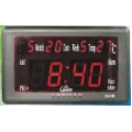 Настольные часы с календарем и будильником CX-2168 (красные/зеленые) CG10 PR4