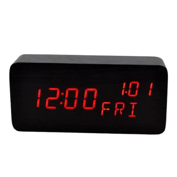 Настольные часы с красной подсветкой VST-862W-1 CG10 PR3