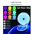 Неоновая светодиодная лента LED Neon Strip 5 м · Неоновый RGB гибкий шнур с управлением от телефона