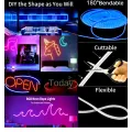Неоновая светодиодная лента LED Neon Strip 5 м · Неоновый RGB гибкий шнур с управлением от телефона