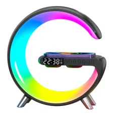 Ночник аккумуляторный с часами G63 Smart Light Sound Machine • Лампа-колонка с беспроводной зарядкой Bluetooth и будильником Ночник аккумуляторный с часами G63 Smart Light Sound Machine • Лампа-колонка с беспроводной зарядкой Bluetooth и будильником