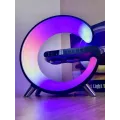 Ночник аккумуляторный с часами G63 Smart Light Sound Machine • Лампа-колонка с беспроводной зарядкой Bluetooth и будильником