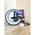Ночник аккумуляторный с часами G63 Smart Light Sound Machine • Лампа-колонка с беспроводной зарядкой Bluetooth и будильником