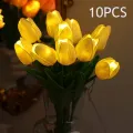 Ночник с тюльпанами KAR282 Flower Light • Декоративный LED светильник KAR282 букет тюльпанов на батарейках с теплым светом