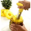 Нож – слайсер для нарезания ананаса кольцами и вырезания сердцевины · Ананасорезка из нержавеющей стали
