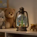 Новогодний фонарь-ночник XMAS WDL-24028D, 27,9 см • сезонный декор со снежной колбой, елкой внутри и LED-светом, питание USB или AA