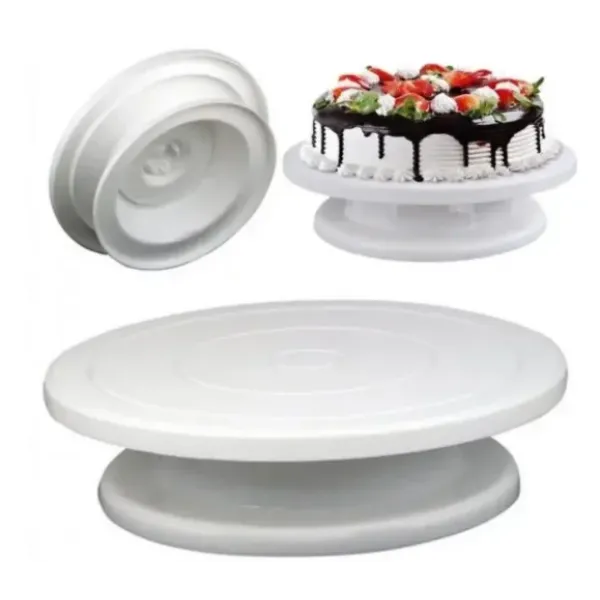Вращающаяся подставка для декорирования торта Cake Turntable, 28 cм