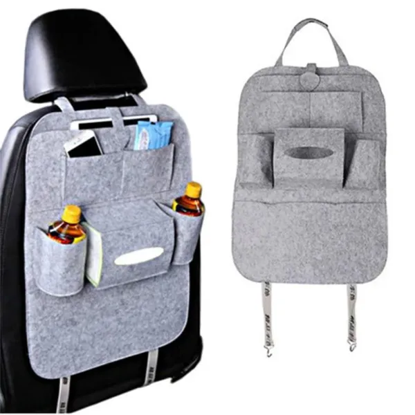 Органайзер для автомобиля на спинку сидения авто · Держатель в машину автомобильный Кармашки + Подстаканники