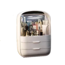 Органайзер для косметики 3 секции · Косметический бокс кейс белый W-40