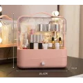 Органайзер для косметики Cosmetic Storage Box · Настольный переносной бокс – стойка для хранения косметики с ручкой, белый /розовый /зеленый