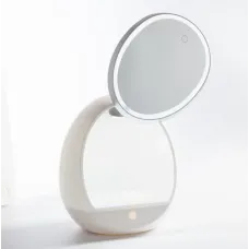 Органайзер для косметики Яйцо с зеркалом с LED подсветкой
