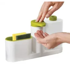 Органайзер для кухни Sink Tidy Set 3 в 1 Дозатор моющих средств + дозатор мыла + держатель кухонных принадлежностей