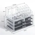 Органайзер для хранения косметики 4DRAWER Акриловый прозрачный настольный ящик - бокс для косметики и бижутерии