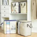 Органайзер – мешок для хранения Classic Clothes Storage · Складная корзина для белья и одежды с крышкой и ручками