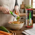 Овощечистка Easy Peeler с контейнером для шкурки • ручной чистильщик с горизонтальным двусторонним лезвием из нержавейки для домашней кухни