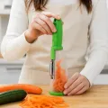 Овощечистка Easy Peeler с контейнером для шкурки • ручной чистильщик с горизонтальным двусторонним лезвием из нержавейки для домашней кухни