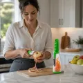 Овощечистка Easy Peeler с контейнером для шкурки • ручной чистильщик с горизонтальным двусторонним лезвием из нержавейки для домашней кухни
