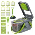 Овощерезка мультислайсер AND1536 Vegetable Cutter • Ручной измельчитель для овощей, фруктов, салатов и домашней нарезки