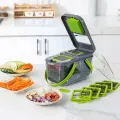 Овощерезка мультислайсер AND1536 Vegetable Cutter • Ручной измельчитель для овощей, фруктов, салатов и домашней нарезки