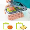 Овощерезка мультислайсер AND1536 Vegetable Cutter • Ручной измельчитель для овощей, фруктов, салатов и домашней нарезки