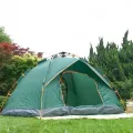 Палатка туристическая 3-местная автоматическая 190×140×120 см • Быстрораскладная кемпинговая палатка для рыбалки, отдыха на природе, походов и путешествий
