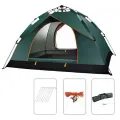 Палатка туристическая 3-местная автоматическая 190×140×120 см • Быстрораскладная кемпинговая палатка для рыбалки, отдыха на природе, походов и путешествий