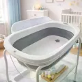 Пеленальный столик с ванночкой X-658 2 в 1 складной • Детский пеленатор для купания, переодевания и ежедневного ухода за малышом