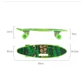 Пенни борд Халк Penny board Hulk Детская скейт доска с светящимися колесами Fish Skateboards