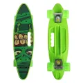 Пенни борд Халк Penny board Hulk Детская скейт доска с светящимися колесами Fish Skateboards