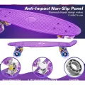 Пенни борд Penny board Детская скейт доска с светящимися колесами Fish Skateboards